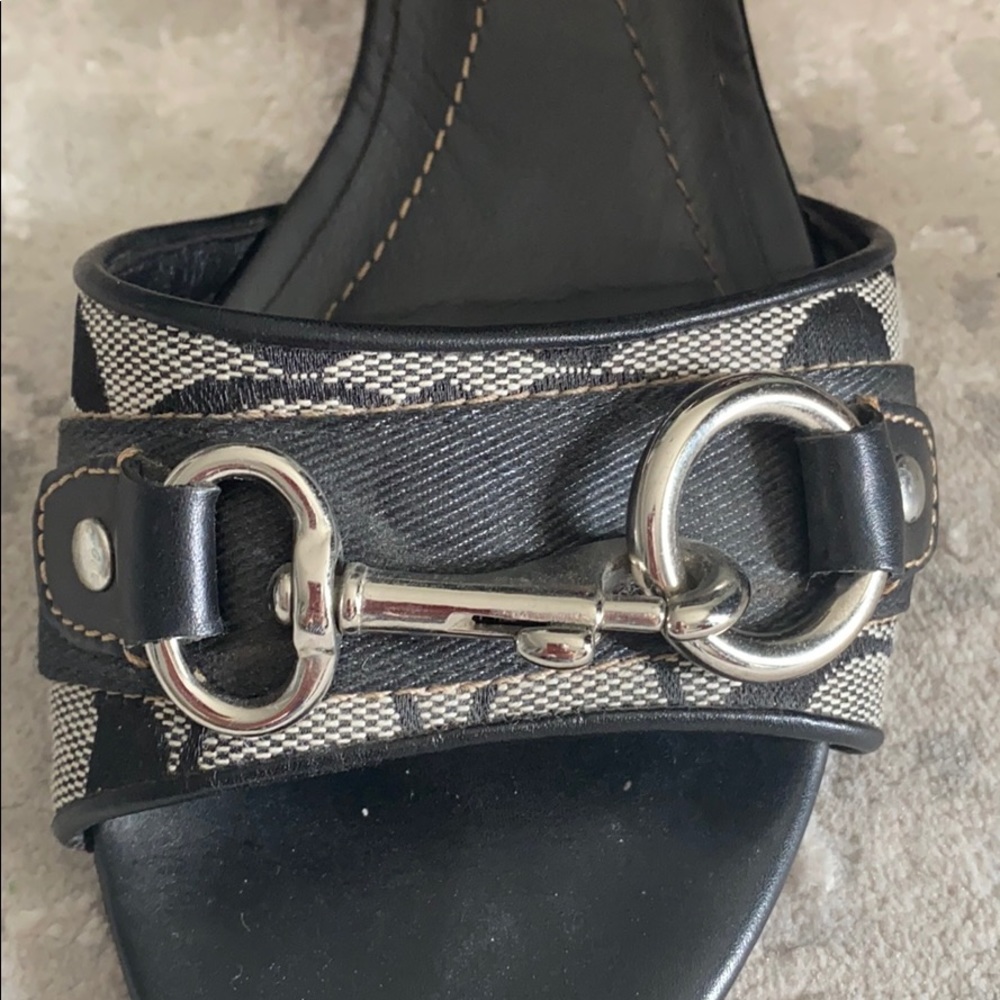 Coach black sandals - Picture 3 of 4